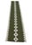 Handmade New Zealand Wool Dhurrie Runner, Olive Green and Cream Geometric Runner Rug- 2'x10' For Sale - Image 9 of 12
