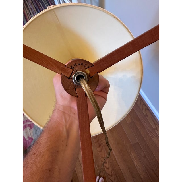 Mid-Century Modern Late 20th Century Shaker Workshops Cherry Table Lamps - a Pair For Sale - Image 3 of 3