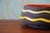 A large ceramic bowl produced by SICA c. 1950s italy. Featuring lime green and yellow freeform glazes over a raw ceramic...