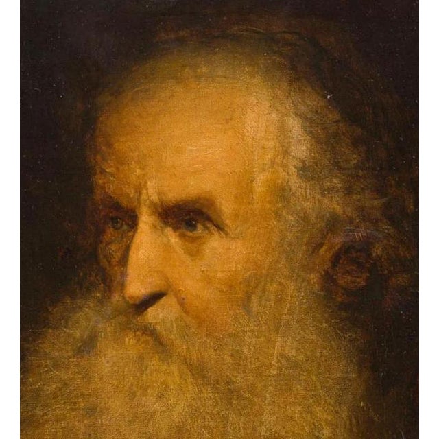 Follower of Salomon Konick, Portrait of an Elderly Bearded Man, Oil Painting on Canvas For Sale - Image 4 of 7