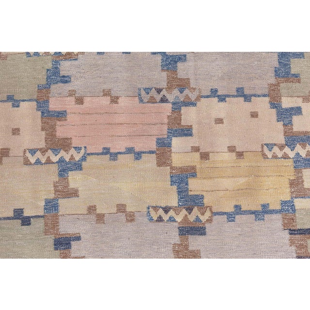 Early 21st Century Modern Swedish Flat Weave Inspired Rug by Doris Leslie Blau For Sale - Image 5 of 9