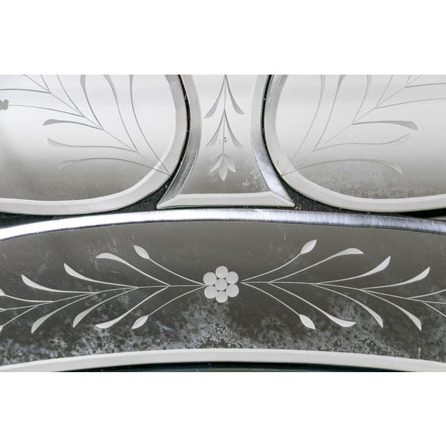 Victorian Early 20th Century Venetian Style Tall Wall Mirror For Sale - Image 3 of 17