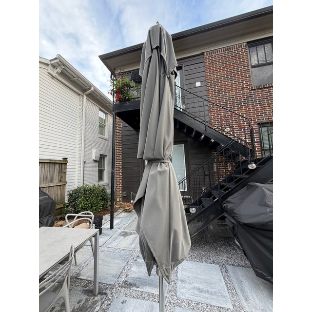 Tuuci Ocean Master 6' X 9' Rectangular Market Umbrella With Wheeled Base - Restoration Hardware For Sale - Image 13 of 16
