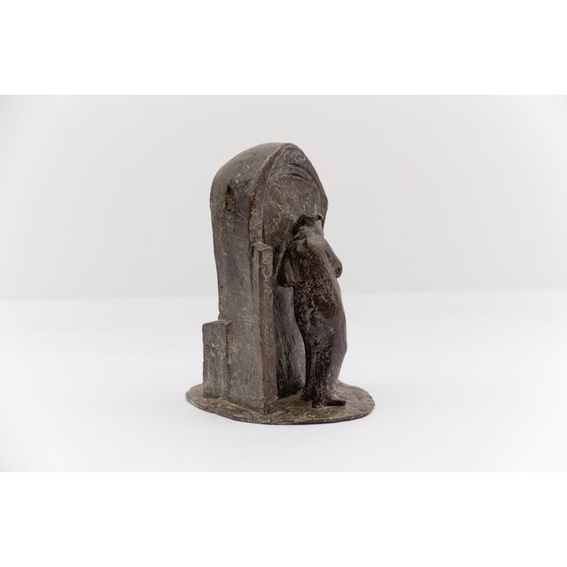 B.G., Figurative Artists Bronze of a Keyhole Door Scene 1991 1/7, 1960s, Bronze For Sale - Image 15 of 18