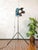 Blue Fresnel Theater Spotlight Floor Lamp on Matching Steel Tripod from A.E. Cremer, Paris, 1950s For Sale - Image 12 of 18