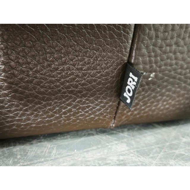 Dark Brown Leather 2-Seater Sofa from Jori, Belgium, 1990s For Sale - Image 6 of 15