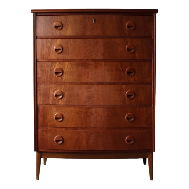 Vintage Danish Chest of Drawers in Teak, 1960s For Sale