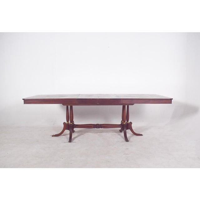 European Rectangular Extendable Dining Table, 1900s For Sale - Image 6 of 12