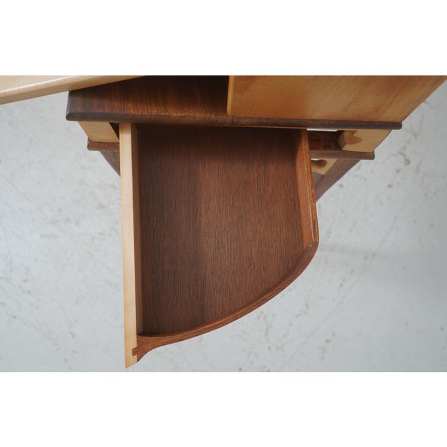 1950s Art Nouveau Style Studio Crafted Desk Manner of Carlo Zen For Sale - Image 5 of 18