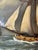 1960s After Willem Van De Velde the Younger, "The Royal Yacht Cleveland" — Vintage French Marine Oil Painting, Galerie Anderson-Mayer Paris Provenance For Sale - Image 4 of 7