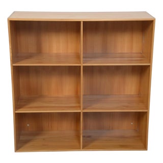 Vintage Bookcase in Elm by Mogens Koch, 1970s For Sale