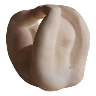 Vintage White Marble Sculpture For Sale