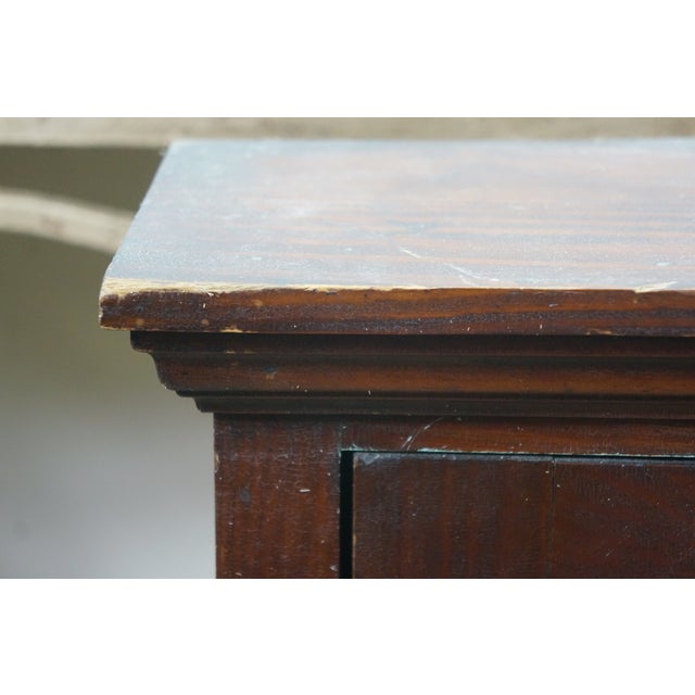 Antique Victorian Oak Apothecary Ship Medicine Cabinet Cupboard 30" For Sale - Image 6 of 17