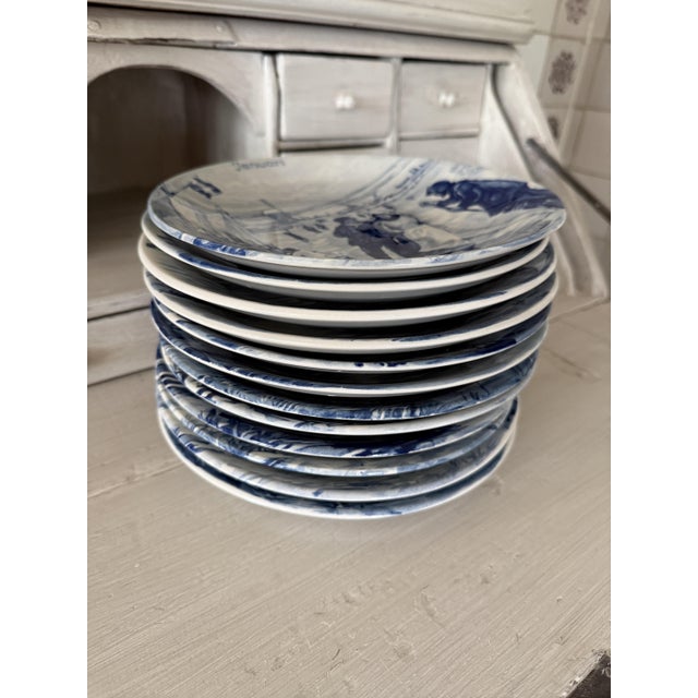 Gustavian (Swedish) Series 1661 Wall Plate by Delft, 1950s, Set of 12 For Sale - Image 3 of 12
