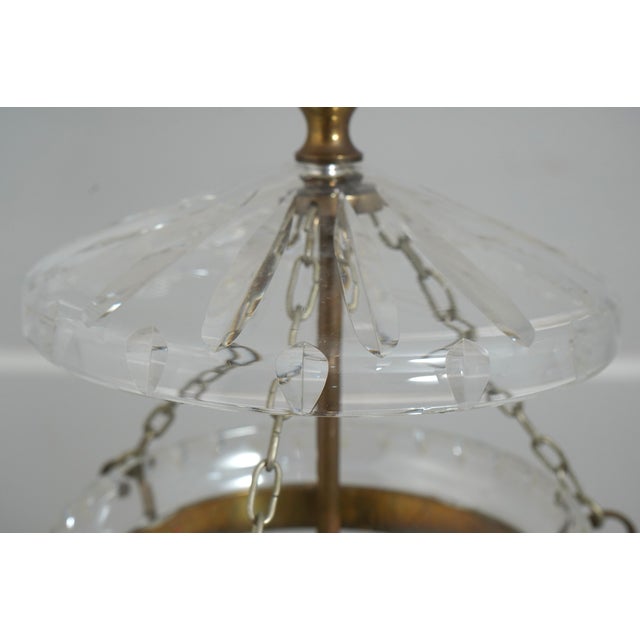 Waterford UnMarked Bell Form Crystal Chandelier Fixture For Sale In Philadelphia - Image 6 of 8