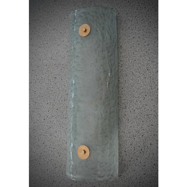 Metal Aqua Green Murano Glass and Brass Wall Sconce, 2000 For Sale - Image 7 of 10