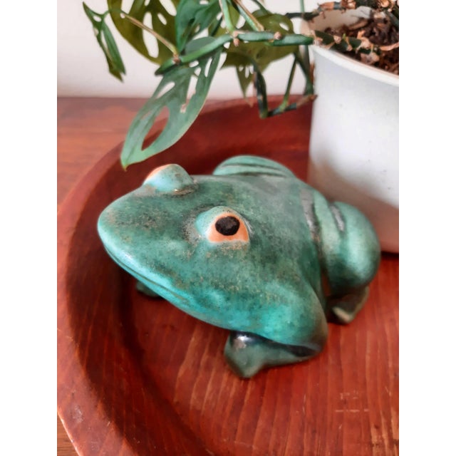 Shabby Chic Vintage Rustic Pine Wood Low Bowl For Sale - Image 3 of 7