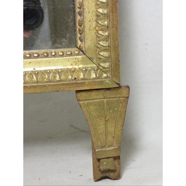 18th Century French Giltwood Marriage Mirror For Sale - Image 11 of 17