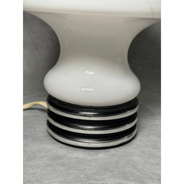 Opal Glass Mushroom Night Lamps from Graewe, Germany, 1970s, Set of 2 For Sale - Image 9 of 12