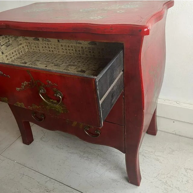 Wood Japanned Chest of Drawers, 1970s For Sale - Image 7 of 12