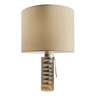 Postmodern Acrylic Glass Table Lamp attributed to Pierre Giraudon, France, 1970s For Sale