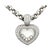 Chopard Happy Diamond 18k White Gold Heart Shape Pendant Necklace For Sale