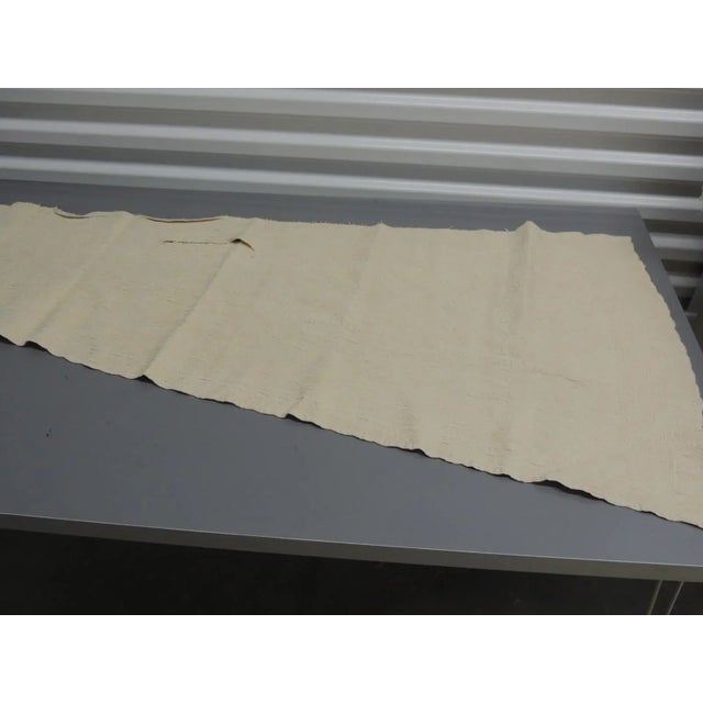 1940s Beige Tone-On-Tone Matelasse Fabric Panels - Set of 2 For Sale - Image 5 of 7