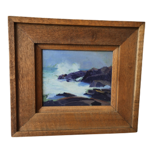 Early 20th Century Rockport Seascape Oil Painting by Arthur J. Hammond