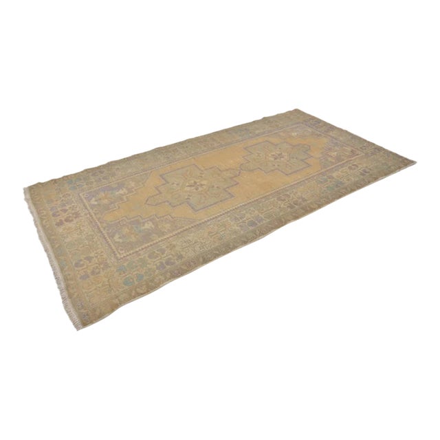 Bohemian Tribal Oushak Rug For Sale