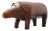 Vintage Leather Pig Stool by Valenti, 1970s For Sale