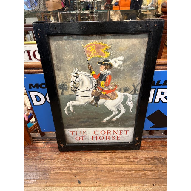 Antique British London Pub Two Sided Sign For Sale - Image 15 of 15