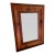 19th Century American Empire Flame Mahogany Ogee Wall Mirror For Sale