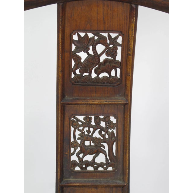 Antique Chinese High York Back Armchairs - a Pair For Sale - Image 9 of 13