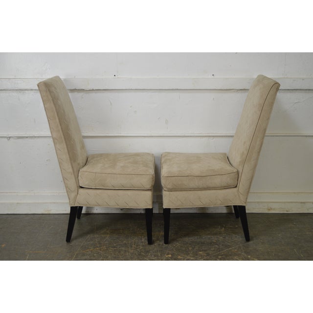 Quality Set of 6 Upholstered Parsons Dining Chairs | Chairish (640 x 640 Pixel)