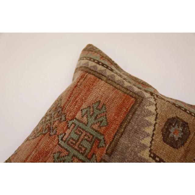 Contemporary Bohemian Decorative Vintage Rug Pillow Cover For Sale - Image 10 of 13