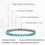 9.32ct Pear Cut Natural Turquoise Tennis Bracelet in 14k White Gold, 7 Inches For Sale - Image 12 of 16
