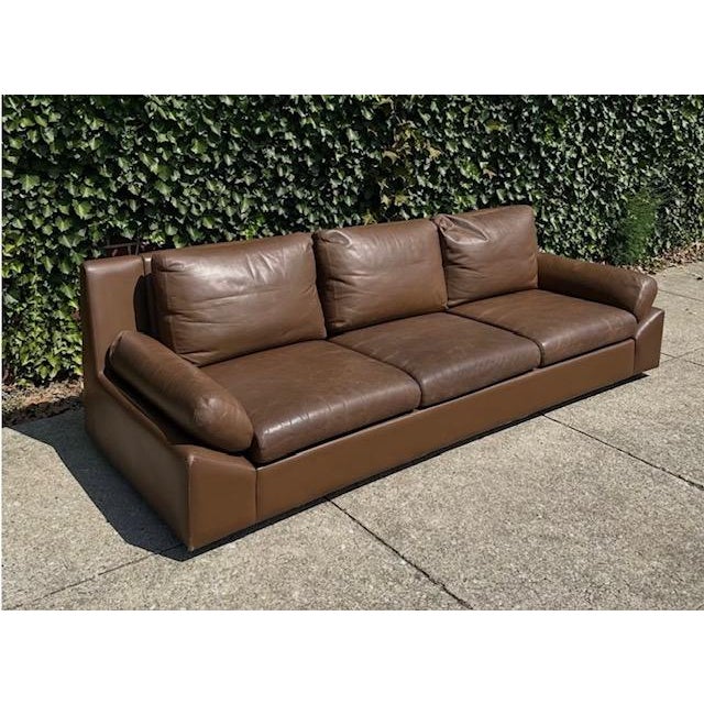 A magnificent and exceptionally rare mid-century modern European luxury 3-seater lounge sofa designed by Edelhard (Eddie)...
