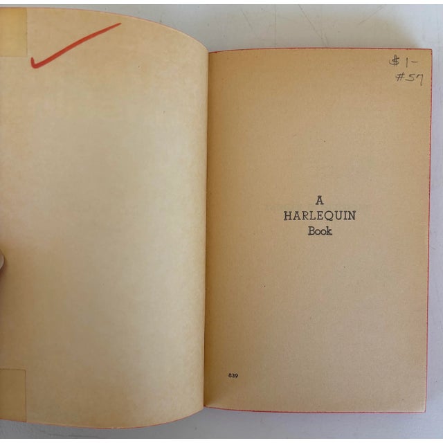 1960s Tangle in Sunshine by Rosalind Brett Rare Harlequin Printing Book # 839 1964 For Sale - Image 5 of 9