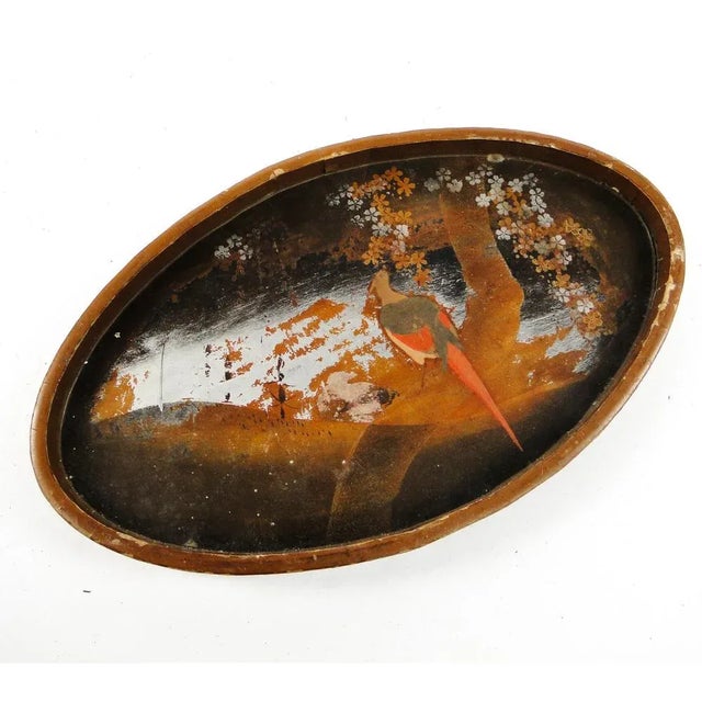 Japanese Lacquerware Tray, 1920s, in Worn conditions. Designed 1920 to 1949