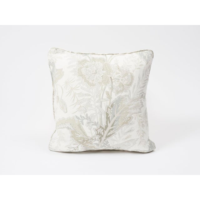 Schumacher Double-Sided Pillow in Sandoway Vine Linen Print For Sale In Charlotte - Image 6 of 7
