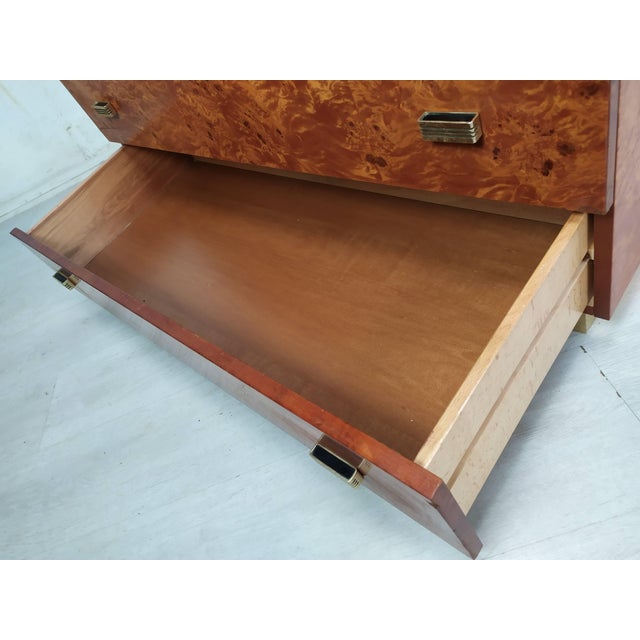 Vintage Amboyna Burl Chest of Drawers, 1970s For Sale - Image 17 of 18