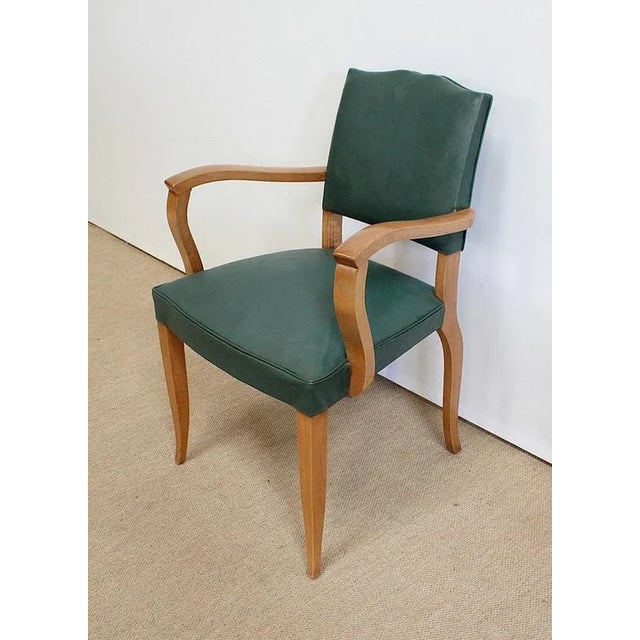 Set of Bridge Armchairs in Natural Beech, 1950s For Sale - Image 6 of 18