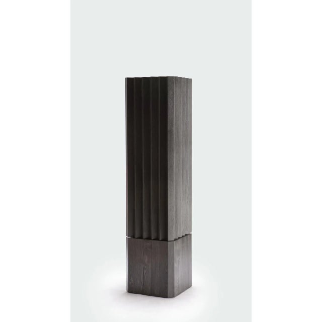 210 wood column with lacquered interiors by cara davide dimensions: d 51 x w 51 x h 210 cm materials: solid wood on...