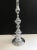 Italian 1970s Chrome "Turned Wood" Style Candlestick Floor Lamp For Sale - Image 11 of 12