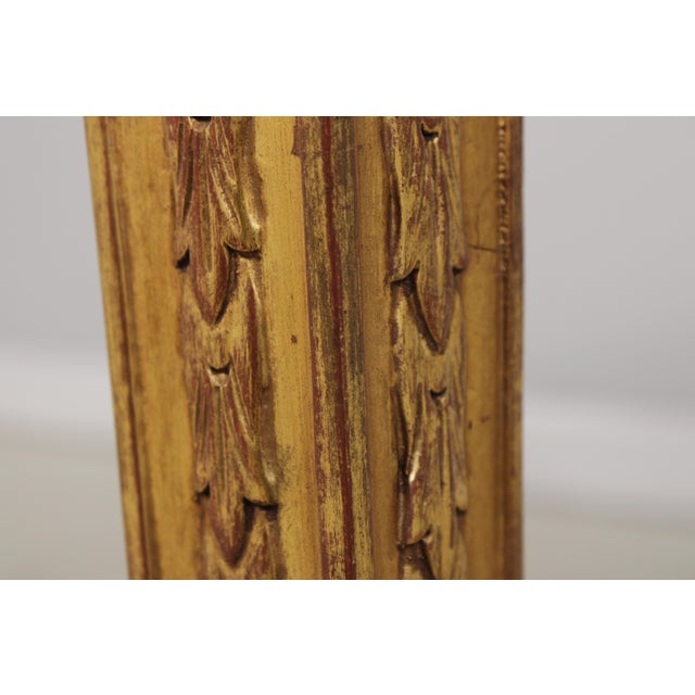 Adam Gold Gilted Satinwood Inlaid Demilune Console Table For Sale - Image 11 of 16