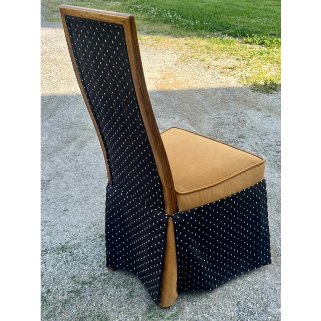 Vintage Henredon Artefacts Upholstered Oak Dining Chairs - Set of 8 For Sale - Image 9 of 12