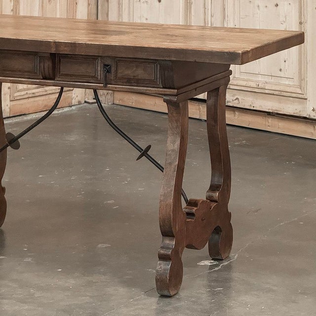 Antique Rustic Spanish Desk ~ Console ~ Sofa Table For Sale In Dallas - Image 6 of 15