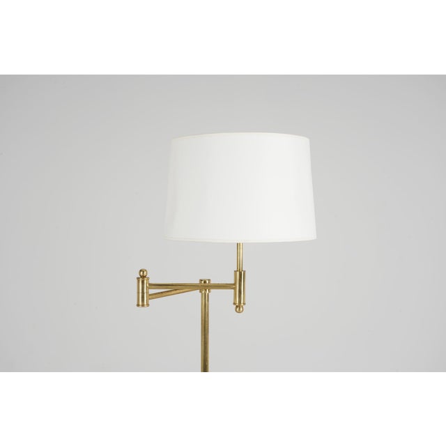 Reading Floor Lamp in Brass, 1980s For Sale - Image 4 of 8