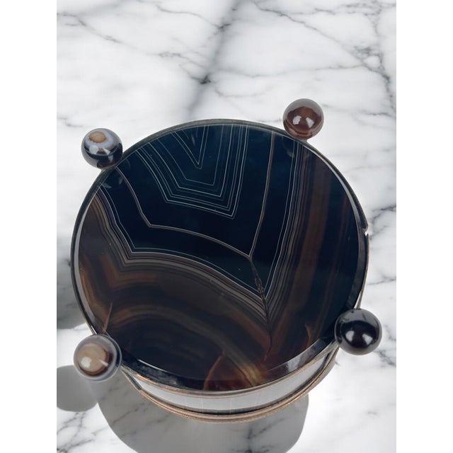 Stone 19th Century Ormolu Mounted Agate Jewelry Box For Sale - Image 7 of 7