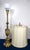 This is a collector-grade offering of a fully complete Stiffel neoclassical torchiere. While the weighted brass bases are...
